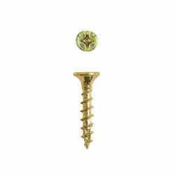 SPAX No. 6 x 5/8 in. L Phillips/Square Flat Yellow Zinc Steel Multi-Purpose Screw 50 each