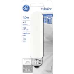 GE Lighting 40 watts T10 Incandescent Bulb 415 lumens Warm White 1 pk Tubular