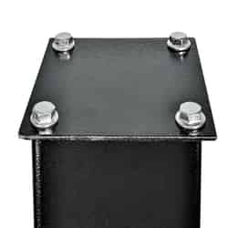 Mail Boss 4 in. H x 43 in. D x 4 in. W Powder Coated Black Mailbox Post Galvanized Steel