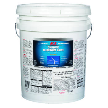 Ace Gloss Metallic Metallic Finish Paint 640 oz. Chrome Aluminum Oil-Based