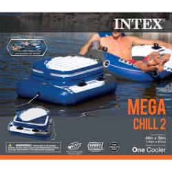 Intex Blue/White Plastic Inflatable Floating Ice Chest