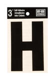 Hy-Ko 3 in. Vinyl Black Letter Self-Adhesive H