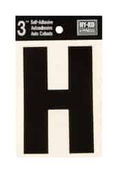 Hy-Ko 3 in. Vinyl Black Letter Self-Adhesive H