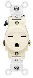 Leviton 15 amps 125 volt Ivory Outlet 6-15R 1 pk