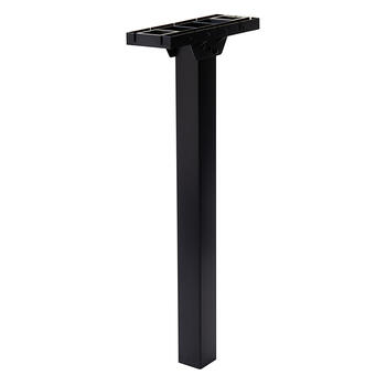 Gibraltar Mailboxes  Patriot  46.9 in. Powder Coated  Black  Polymer  Mailbox Post 