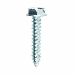 HILLMAN 10 x 1 in. L Slotted Hex Washer Zinc-Plated Sheet Metal Screws Steel 100 per box