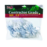 Holiday Bright Lights Incandescent Contractor Commercial Light Set Clear 13 ft. 105 lights