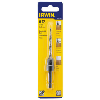 Irwin 7/32 in. Dia. Countersink 1/4 in. Quick-Change Hex Shank 1 pc. High Speed Steel