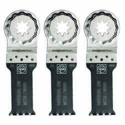 Fein StarlockPlus Multimaster 1-1/8 in. x 1-1/8 in. L Bi-Metal E-Cut Universal Saw Blade 3 pk