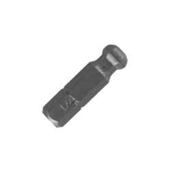 Best Way Tools 1/4 in. x 1 in. L Ball Hex Ball Hex Shank Carbon Steel Insert Bit 1 pc. 1/4 in.