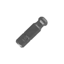 Best Way Tools 1/4 in. x 1 in. L Ball Hex Ball Hex Shank Carbon Steel Insert Bit 1 pc. 1/4 in.