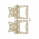 Ace 2.75 in. W X 3-1/2 in. L Bright Brass Brass Non-Mortise Hinge 2 pk