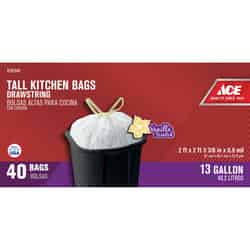 Ace 13 gal. Tall Kitchen Bags Drawstring 40 pk