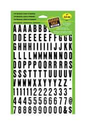 Hy-Ko Vinyl Black 1 in. Letters and Numbers Self-Adhesive 0-9, A-Z