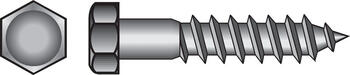 HILLMAN 1/2 in. x 12 in. L Steel Lag Screw 25 pk Hex