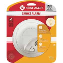 First Alert Battery Photoelectric Smoke Alarm with Escape Light