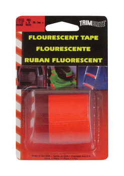 Trim Brite 1-1/2 in. W x 8 in. L Reflective Tape Fluorescent Red