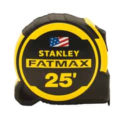 Stanley Fatmax 25 ft. L x 1.25 in. W Compact Tape Measure Yellow 1 pk