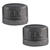 Pipe Decor 3/8 in. FIP Black Malleable Iron Cap No