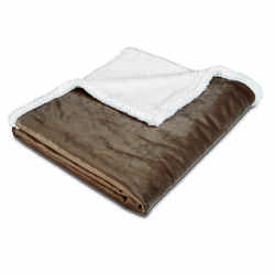 Animal Planet Brown/Pewter Sherpa Rectangle 40 in. L x 50 in. W Blanket