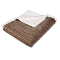 Animal Planet Brown/Pewter Sherpa Rectangle 40 in. L x 50 in. W Blanket