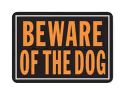 Hy-Ko English Beware of Dog Sign 10 in. H x 14 in. W Aluminum