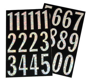 Hy-Ko 3 in. Vinyl Silver Number Set Self-Adhesive A-Z