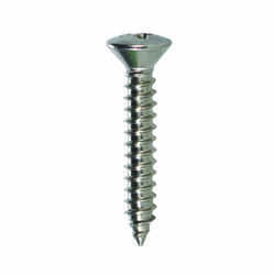 HILLMAN 1 in. L x 8 Stainless Steel Sheet Metal Screws 100 per box Phillips Oval Head