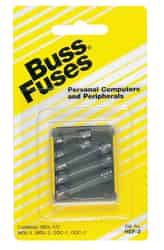 Bussmann Assorted amps 250 volts Glass Glass Tube Fuse 5 pk