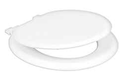 Mayfair Round White Molded Wood Toilet Seat