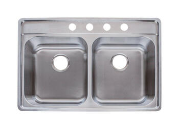 Franke Stainless Steel Top Mount 33-1/2 in. W x 22-1/2 in. L Kitchen Sink