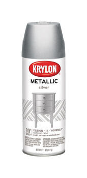 Krylon Brilliant Silver Metallic Spray Paint 11 oz