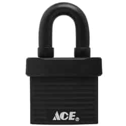 Ace 1-3/8 in. W x 13/16 in. L x 1-3/8 in. H Steel Double Locking Padlock 1 pk