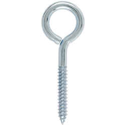 Hampton 7/16 in. x 5-1/4 in. L Zinc-Plated Steel Lag Thread Eyebolt Nut Included