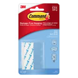 3M Command Small Adhesive Strips 1-3/4 in. L Foam 12 pk
