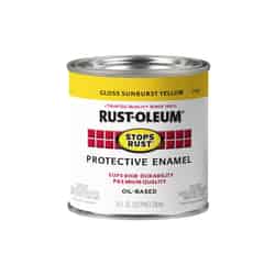 Rust-Oleum Stops Rust Gloss Sunburst Yellow Oil-Based Protective Paint 0.5 pt