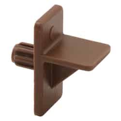 Prime-Line Dark Brown Plastic Shelf Support Peg 1/4 inch Ga. 1 in. L