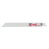Milwaukee SAWZALL 8 in. L x 0.75 in. W Bi-Metal Thin Kerf Reciprocating Saw Blade 5 pk 8/12 TPI