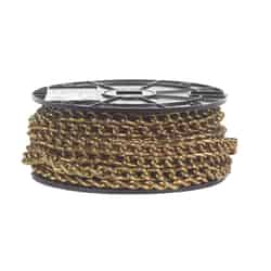 Campbell Chain No. 2 in. Twist Link Carbon Steel Machine Chain Gold 70 ft. L x 5/32 in. Dia.