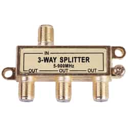 Monster Cable Hook It Up 3 Way Coax Splitter 75 Ohm 900 mHz 1 each