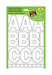 Hy-Ko 3 in. 0-9, A-Z Letters and Numbers Self-Adhesive White Vinyl