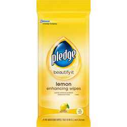 Pledge Lemon Scent Furniture Polish 24 wipes Wipes