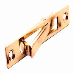 Prime-Line 3-1/2 in. L Brass-Plated Gold Steel Pocket Door Flush Pull