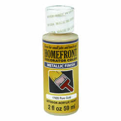 Homefront Metallic Pure Gold Hobby Paint 2 oz