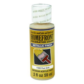 Homefront Metallic Pure Gold Hobby Paint 2 oz