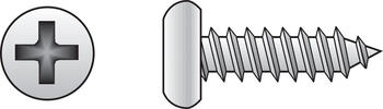 HILLMAN 3/8 in. L x 8 Zinc-Plated Steel Sheet Metal Screws 100 per box Pan Head Phillips