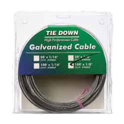 Tie Down Engineering Galvanized Galvanized Steel 1/8 in. Dia. x 100 ft. L Aircraft Cable