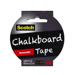 Scotch 1.88 in. W X 5 yd L Chalkboard Tape Black