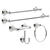 Delta Porter Chrome Towel Ring Die Cast Zinc