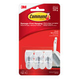 3M Command Small Hook Plastic 3 pk 1-5/8 in. L